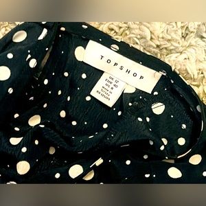 Poker dot (Top Shop) Blouse, Size UK12, US 8.